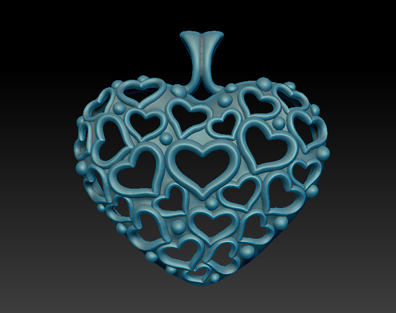 STL file Looped Heart Pendant・3D printing idea to download・Cults