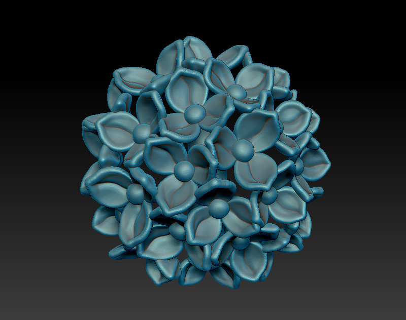 Flower ring. Stl and obj files ready to print